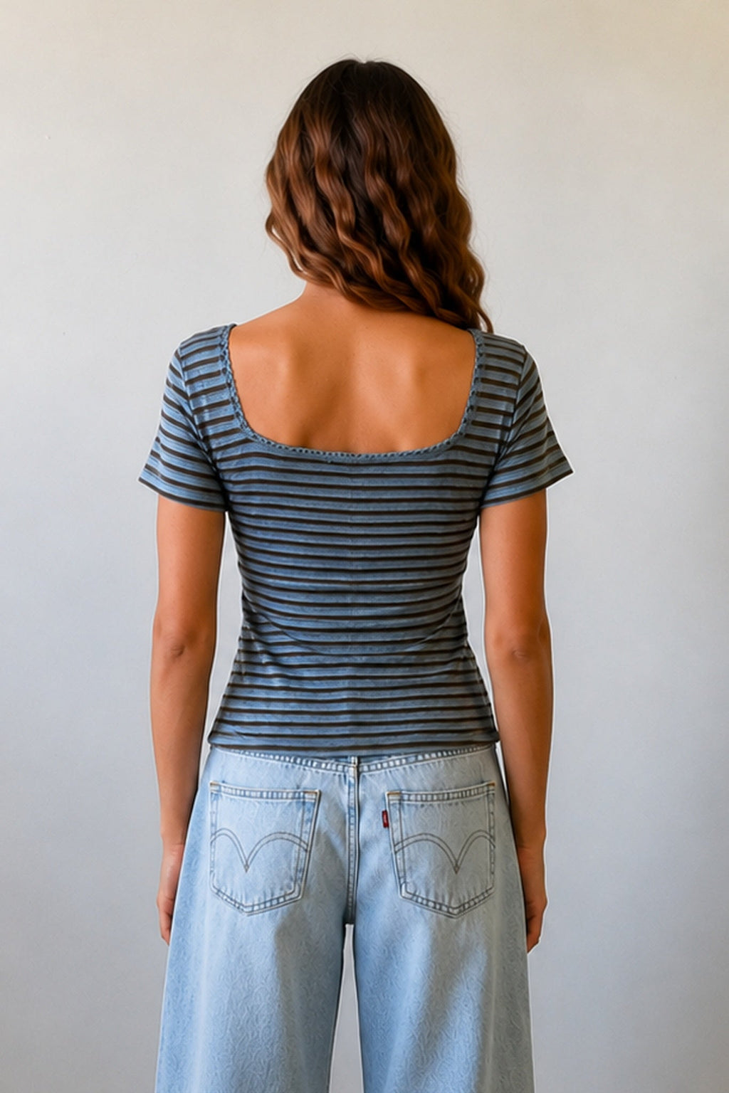 Striped Henley Top