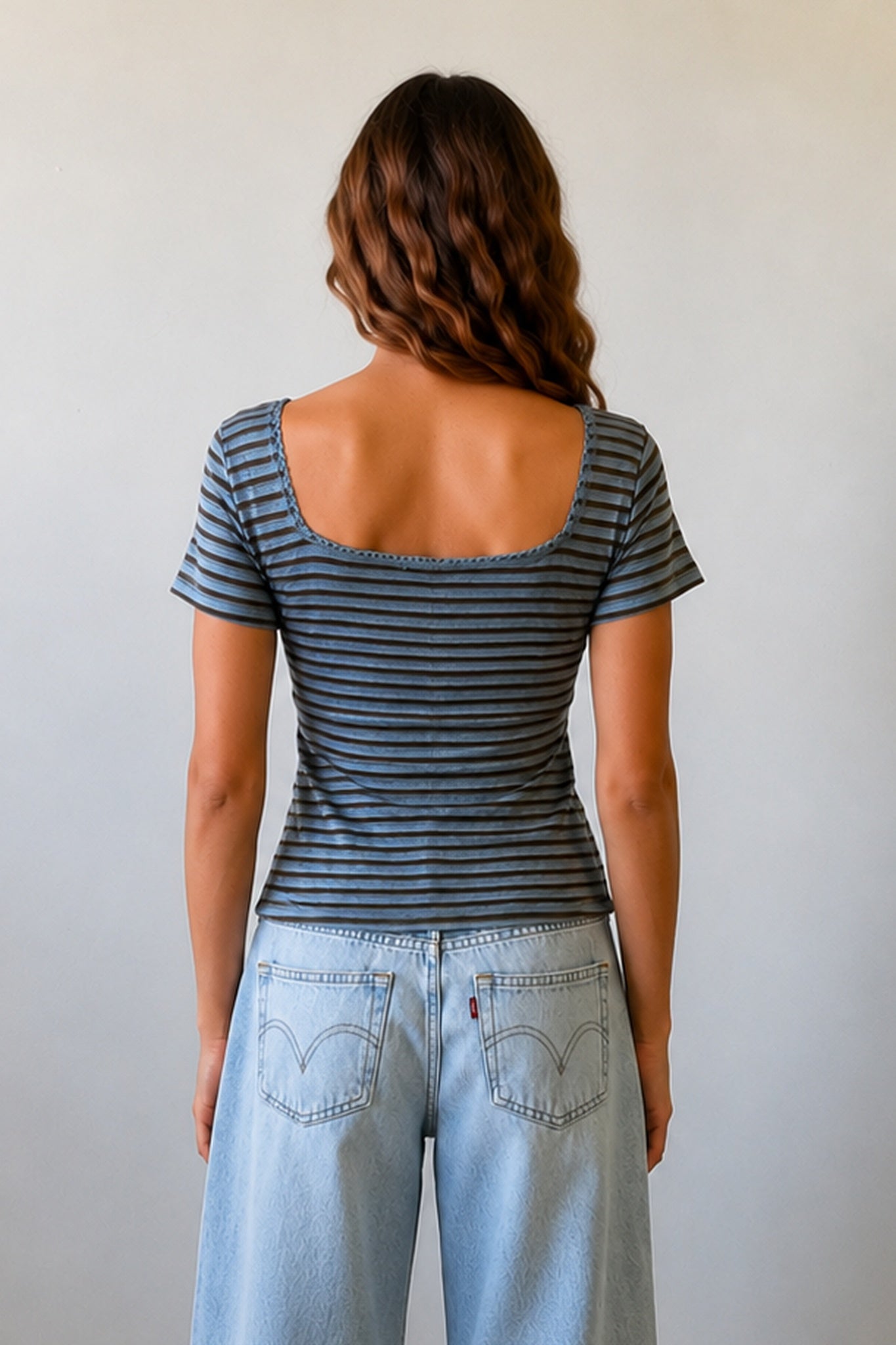 Striped Henley Top