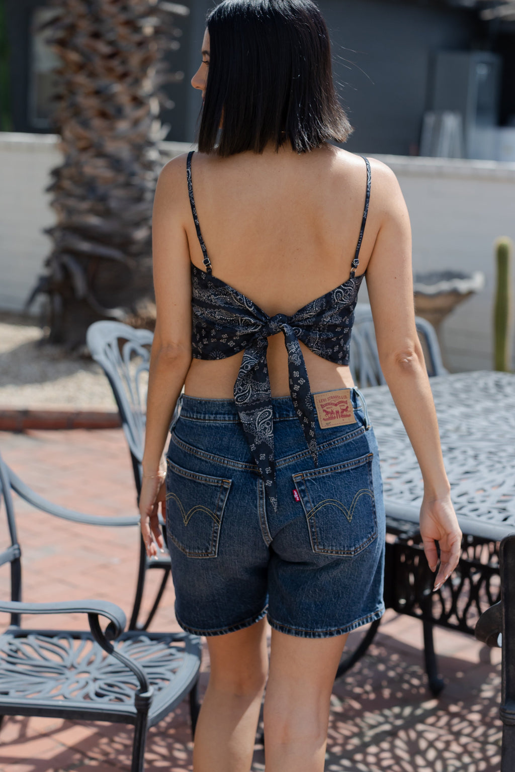 Bandana Tie Back Cami Top